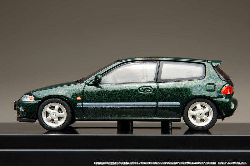 Hobby Japan 1:64 Honda Civic (EG6) SiR-S with Engine Display in Rosanne Green Pearl