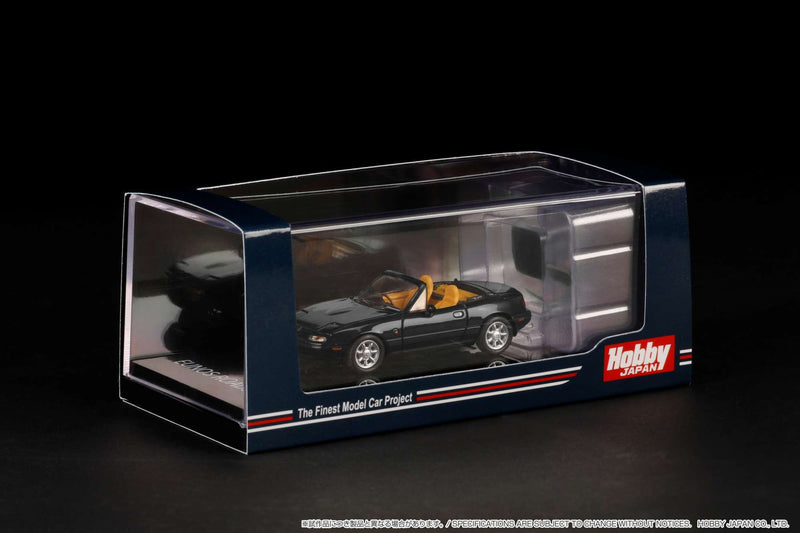 Hobby Japan 1:64 Mazda Eunos Roadster (NA6C) V-Special in Brilliant Black