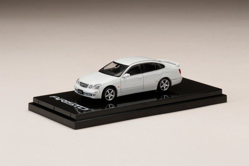 Hobby Japan 1:64 Toyota Aristo V300 Vertex Edition in White Pearl Crystal Shine