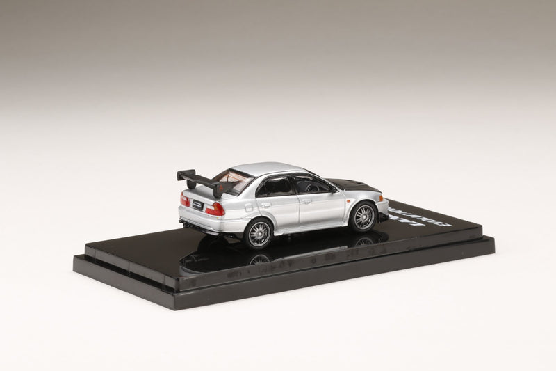 Hobby Japan 1:64 Mitsubishi Lancer GSR Evolution 5 (CP9A) 1998 Customized Version in Silver