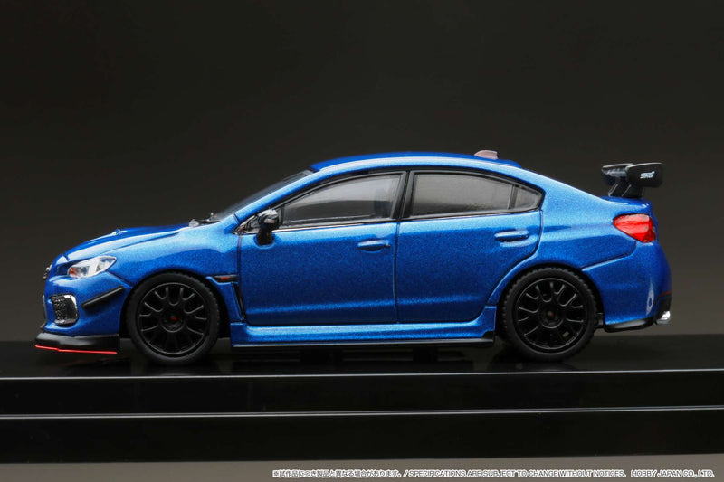 Hobby Japan 1:64 Subaru WRX STI RA-R Full-Option / With Engine Display Model in WR Blue Pearl