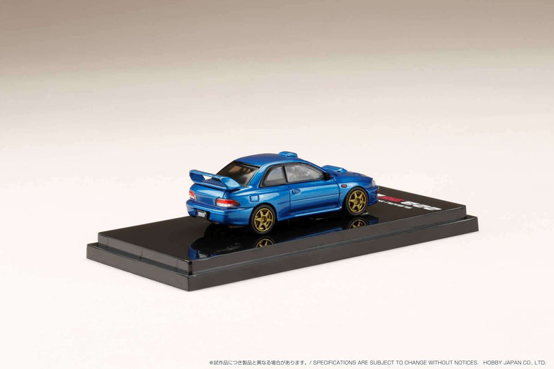 Hobby Japan 1:64 Subaru Impreza 22B STi Version (GC8改) Rally Base Car / LHD - Sonic Blue Mica