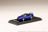 Hobby Japan 1:64 Toyota Supra RZ (A80) in Blue Mica Metallic with Engine Display Model