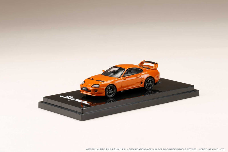 Hobby Japan 1:64 Toyota Supra (A80) JDM Performance Edition in Orange Metallic