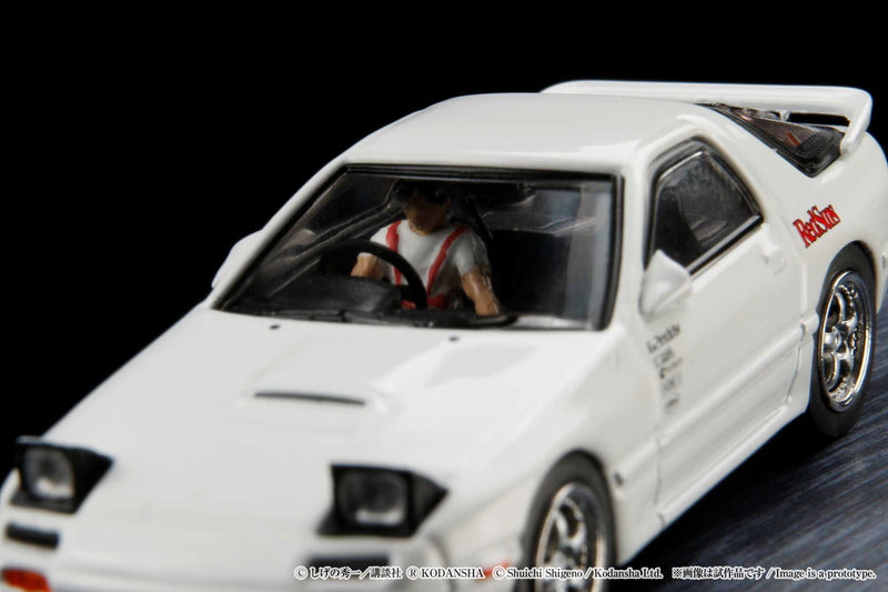 Hobby Japan 1/64 Mazda RX-7 (FC3S) RedSuns / Ryosuke Takahashi (Diorama Set)