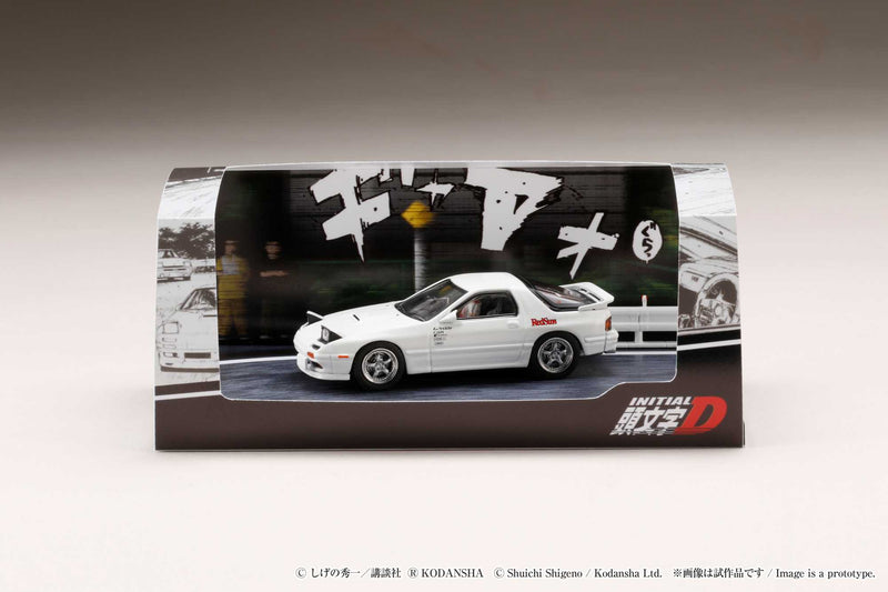 Hobby Japan 1/64 Mazda RX-7 (FC3S) RedSuns / Ryosuke Takahashi (Diorama Set)