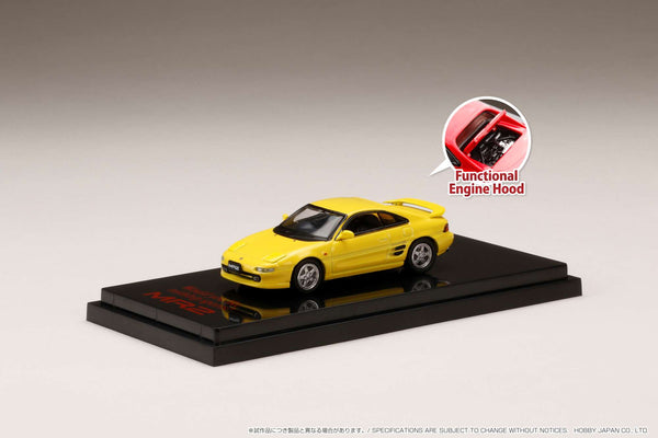 Hobby Japan 1:64 Toyota MR2 (SW20) GT-S Customized Version in Super Bright Yellow