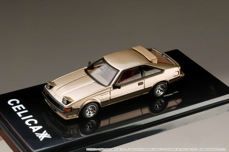 Hobby Japan 1:64 Toyota Celica XX (A60) 1983 2000GT TWINCAM24 Customized Version in Camel Beige Metallic