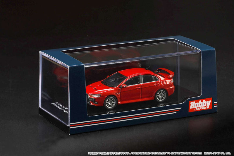 Hobby Japan 1:64 Mitsubishi Lancer Evolution X in Red Metallic