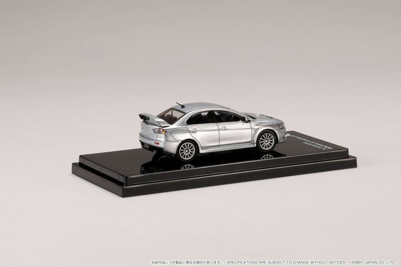 Hobby Japan 1:64 Mitsubishi Lancer Evolution X in Cool Silver Metallic