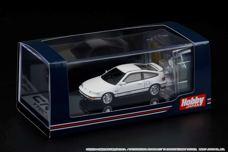 Hobby Japan 1:64 Honda CR-X SiR (EF8) 1989 with Engine Display Model in White