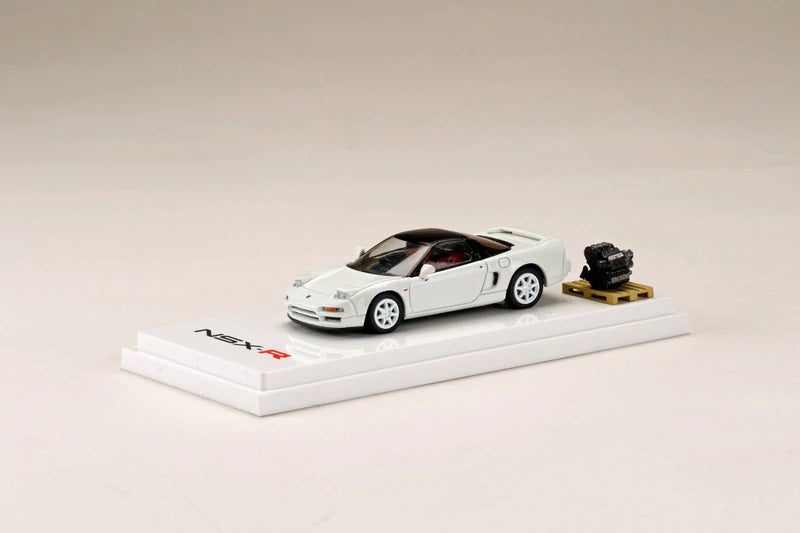 Hobby Japan 1:64 Honda NSX (NA1) Type-R 1994 in Championship White with Engine Display Model