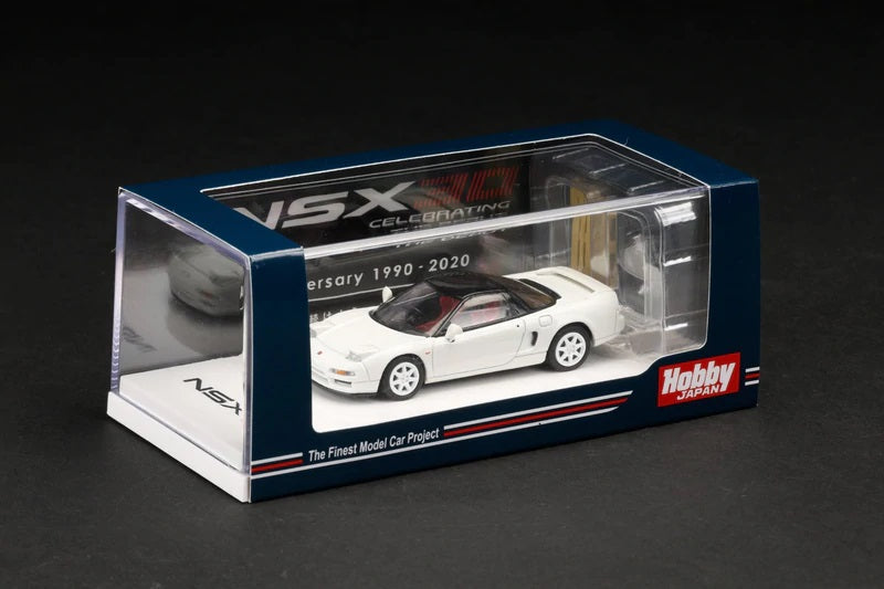 Hobby Japan 1:64 Honda NSX (NA1) Type-R 1994 in Championship White with Engine Display Model