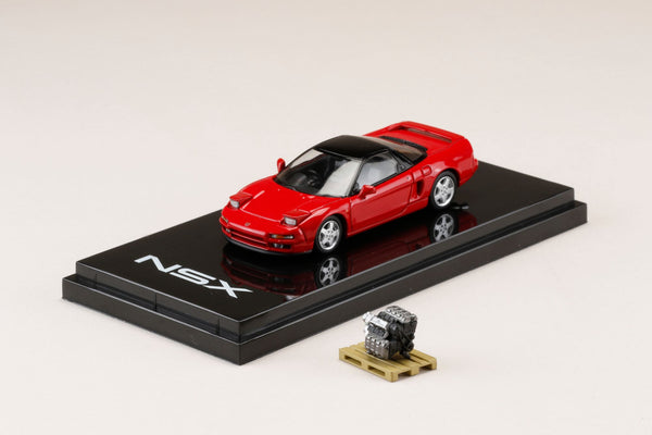 Hobby Japan 1:64 Honda NSX (NA1) 1990 in Formula Red with Engine Display Model