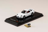 Hobby Japan 1:64 Mazda RX-7 (FD3S) Spirit-R Type in Pure White with Engine Display Model