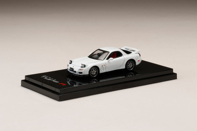 Hobby Japan 1:64 Mazda RX-7 (FD3S) Spirit-R Type in Pure White with Engine Display Model