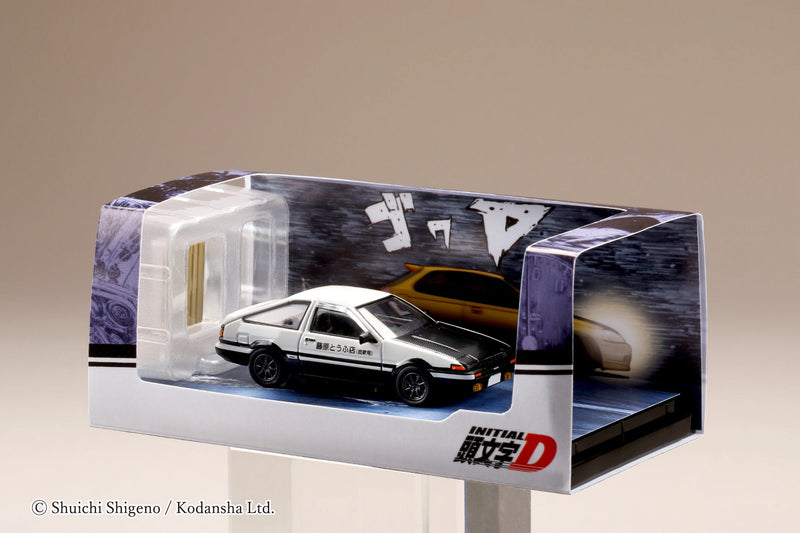 Hobby Japan 1:64 Toyota Sprinter Trueno GT APEX (AE86) 頭文字D PROJECT D / WITH 4A-GE 5 VALVE DISPLAY MODEL