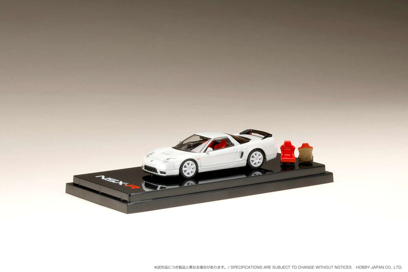 Hobby Japan 1:64 Honda NSX-R (NA2) with Genuine Seats Display Model in Pearl White