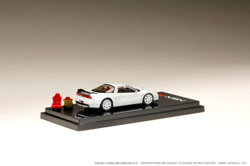 Hobby Japan 1:64 Honda NSX-R (NA2) with Genuine Seats Display Model in Pearl White