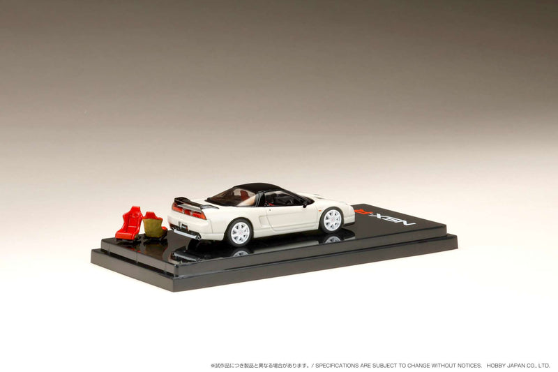 Hobby Japan 1:64 Honda NSX-R (NA2) with Genuine Seats Display Model in Championship White