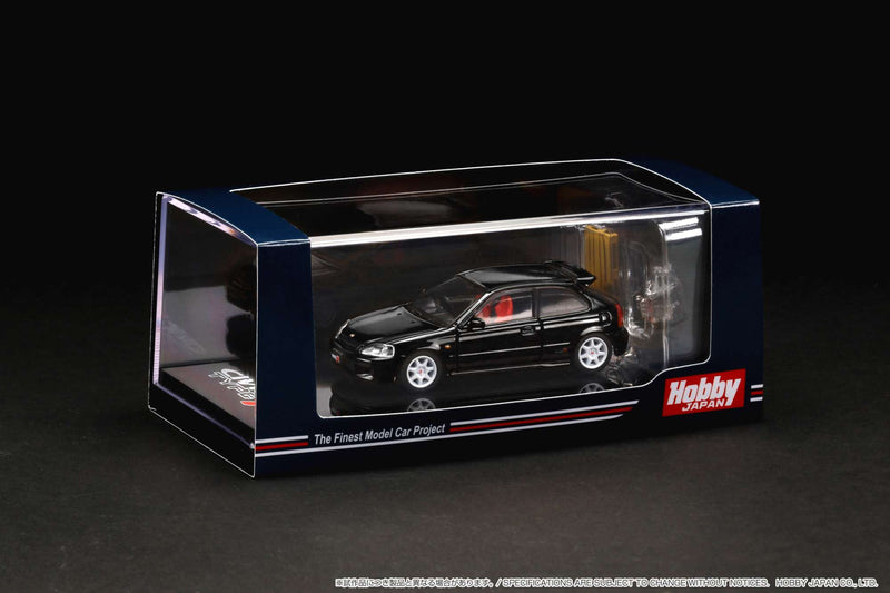 Hobby Japan 1:64 Honda Civic (EK9) Type-R in Starlight Black Pearl with Engine Display