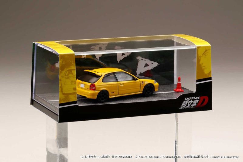 Hobby Japan 1:64 Honda Civic (EK9) Todo-Juku / Tomoyuki Tachi Diorama Set with Driver Figure