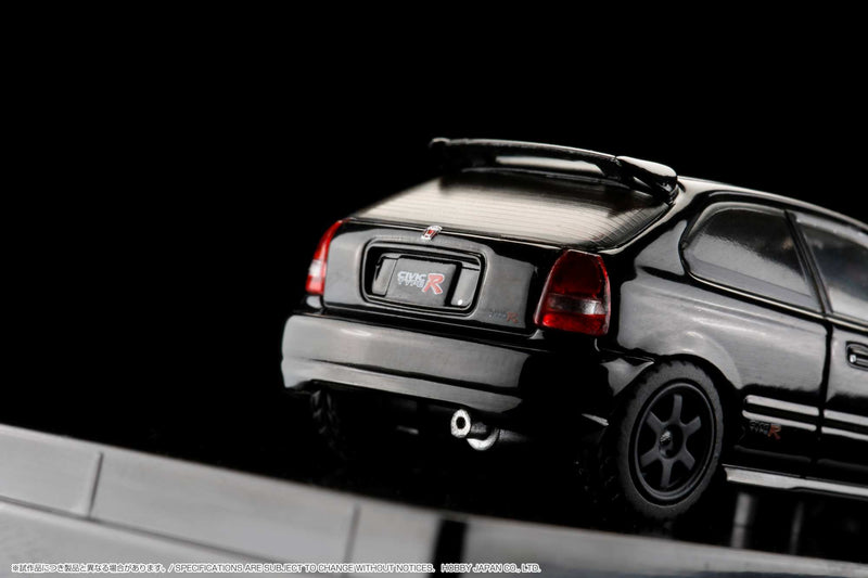 Hobby Japan 1:64 Honda Civic Type-R (EK9) Customized Version with Engine Display in Starlight Black Pearl