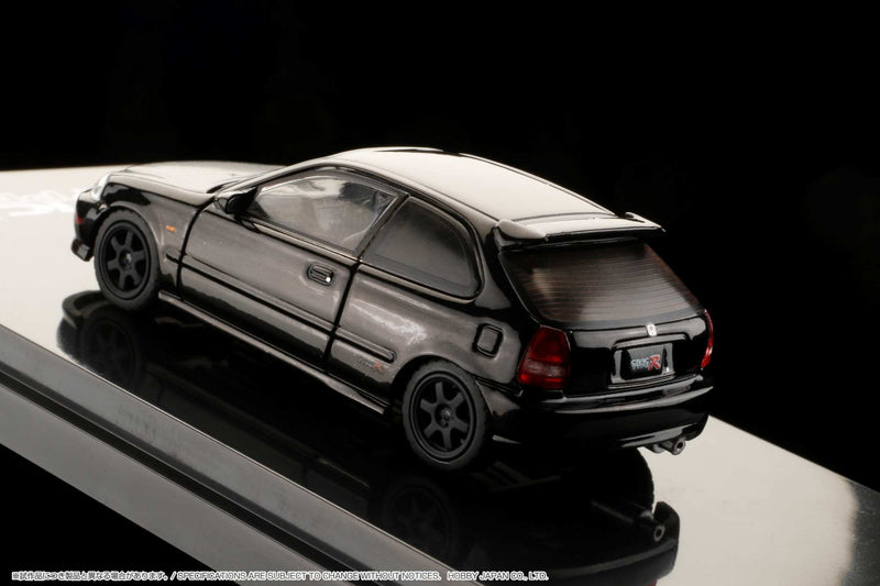 Hobby Japan 1:64 Honda Civic Type-R (EK9) Customized Version with Engine Display in Starlight Black Pearl