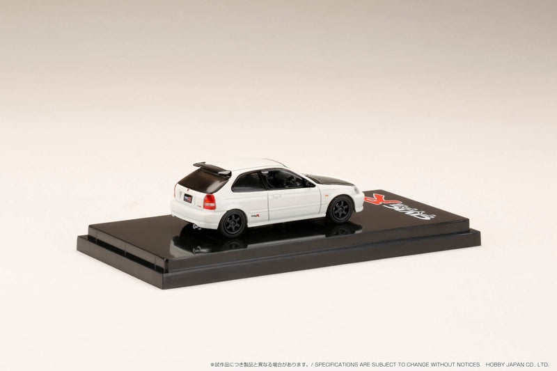 Hobby Japan 1:64 Honda Civic Type-R (EK9) Customized Version with Engine Display in Championship White