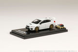 Hobby Japan 1:64 Subaru WRX STI EJ20 Final Edition With Engine Display Model in Crystal White Pearl