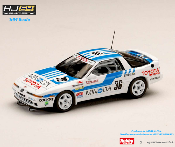 Hobby Japan 1:64 Toyota Supra (MA70) 1988 MINOLTA #36 Specification