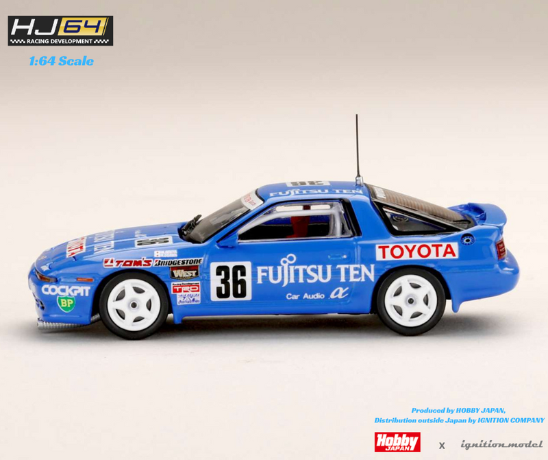 Hobby Japan 1:64 Toyota Supra (MA70) 1990 FUJITSUTEN TOM'S