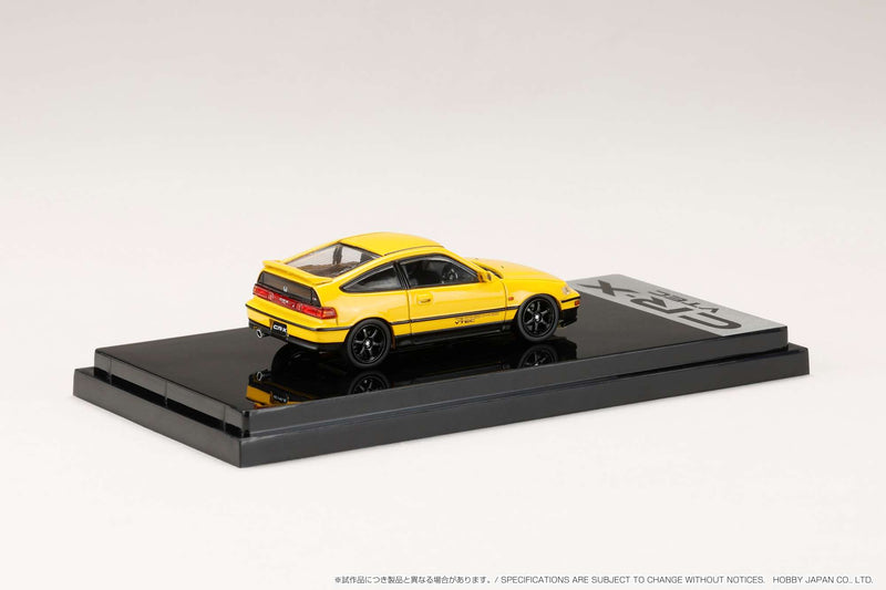 Hobby Japan 1:64 Honda CR-X SiR (EF8) J.D.M. Customized Style in Yellow