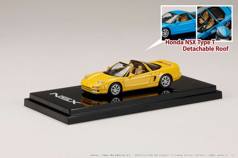 Hobby Japan 1:64 Honda NSX Type T with Detachable Roof in Indy Yellow Pearl