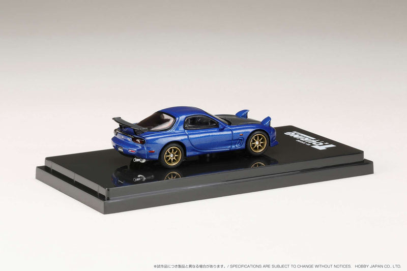 Hobby Japan 1:64 Mazda RX-7 Efini (FD3S) A-Spec with GT Wing in Innocent Blue Mica