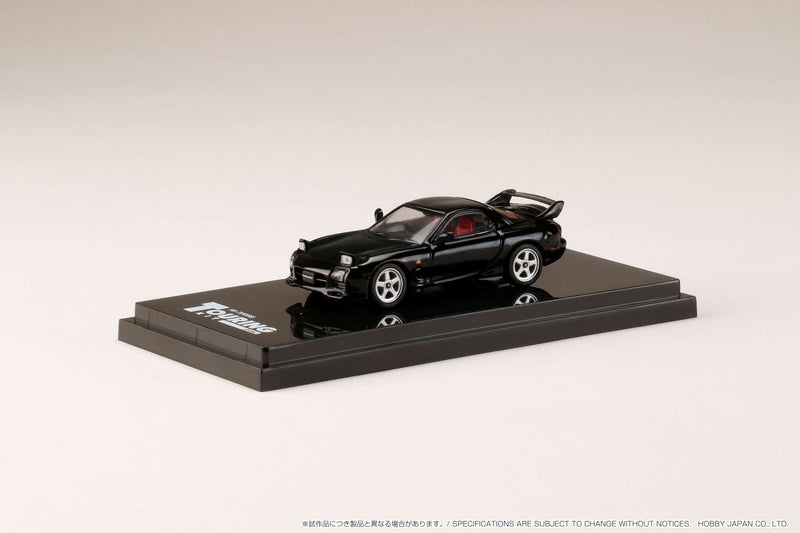 Hobby Japan 1:64 Mazda RX-7 Efini (FD3S) A-Spec Customized Ver. in Brilliant Black