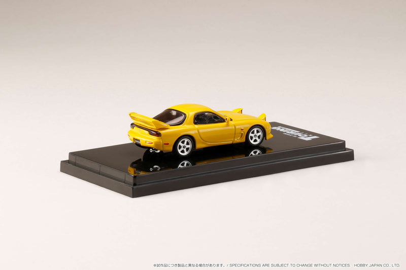 Hobby Japan 1:64 Mazda RX-7 Efini (FD3S) A-Spec Customized Ver. in Sunburst Yellow