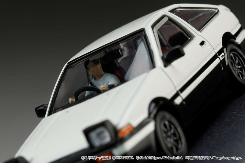 Hobby Japan 1:64 Toyota SPRINTER TRUENO GT APEX AE86 / INITIAL D VS Takeshi Nakazato With Takumi Fujiwara Figure