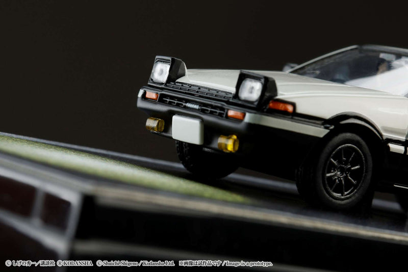 Hobby Japan 1:64 Toyota SPRINTER TRUENO GT APEX AE86 / INITIAL D VS Takeshi Nakazato With Takumi Fujiwara Figure