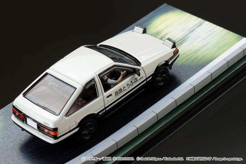 Hobby Japan 1:64 Toyota SPRINTER TRUENO GT APEX AE86 / INITIAL D VS Ryosuke Takahashi With Takumi Fujiwara Figure