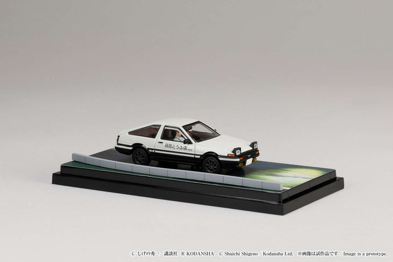 Hobby Japan 1:64 Toyota SPRINTER TRUENO GT APEX AE86 / INITIAL D VS Ryosuke Takahashi With Takumi Fujiwara Figure