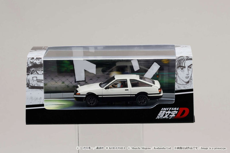 Hobby Japan 1:64 Toyota SPRINTER TRUENO GT APEX AE86 / INITIAL D VS Ryosuke Takahashi With Takumi Fujiwara Figure