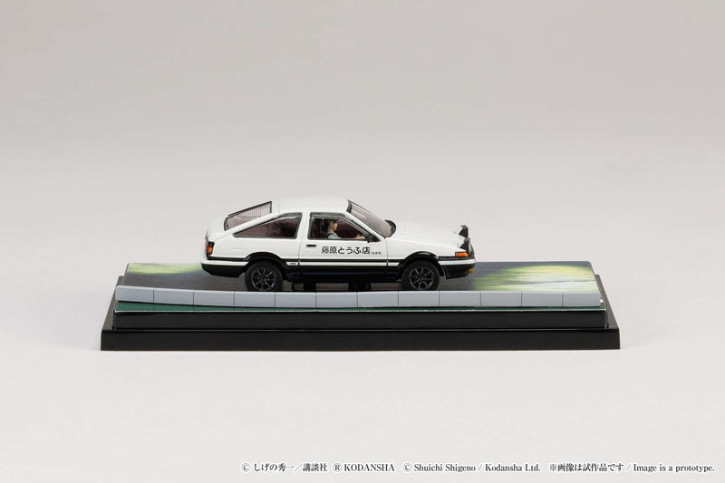 Hobby Japan 1:64 Toyota SPRINTER TRUENO GT APEX AE86 / INITIAL D VS Ryosuke Takahashi With Takumi Fujiwara Figure