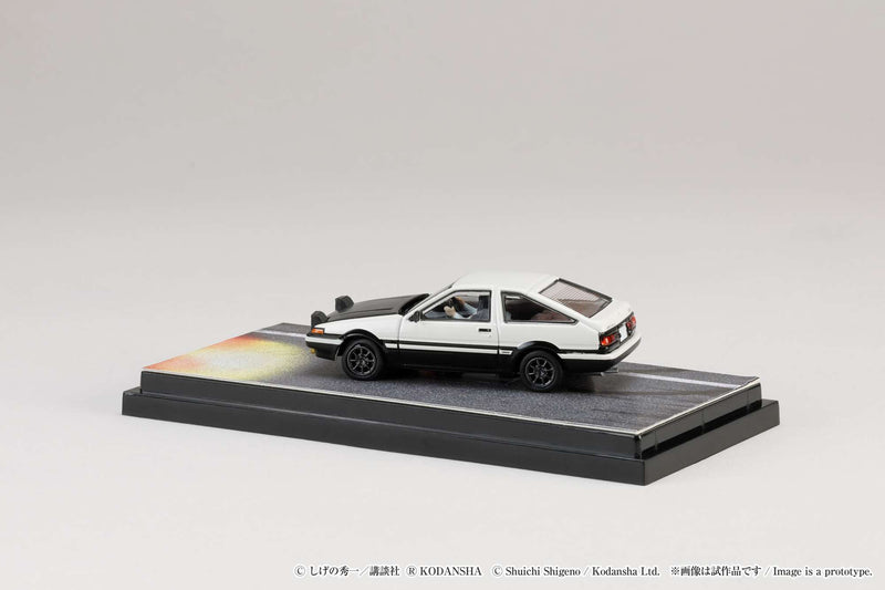 Hobby Japan 1:64 Toyota SPRINTER TRUENO GT APEX AE86 / INITIAL D VS Tomoyuki Tachi With Takumi Fujiwara Figure