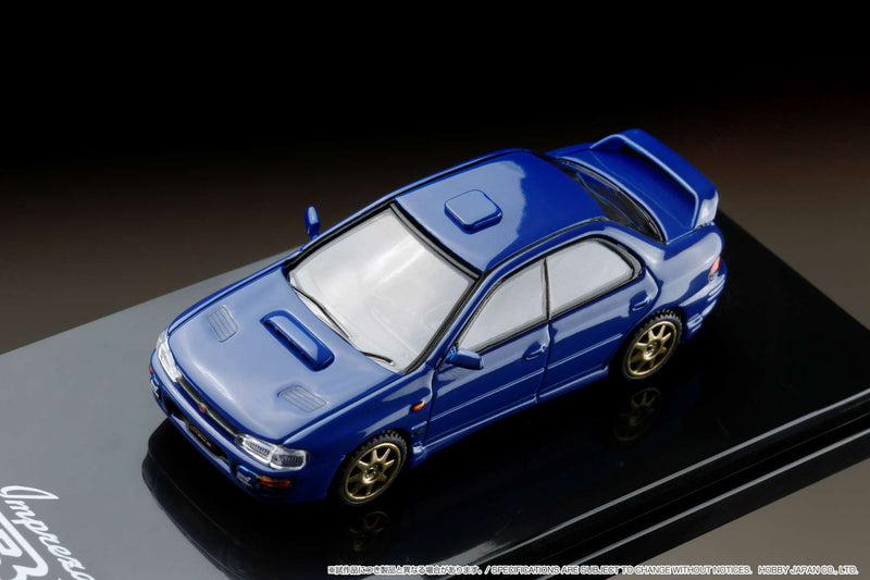 Hobby Japan 1:64 Subaru Impreza WRX (GC8) STi Version Ⅱ Sports Blue with Engine Display Model