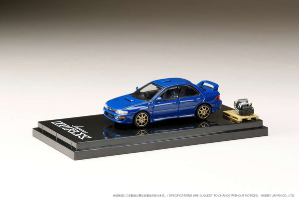 Hobby Japan 1:64 Subaru Impreza WRX (GC8) STi Version Ⅱ Sports Blue with Engine Display Model