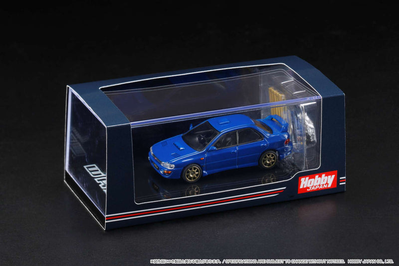 Hobby Japan 1:64 Subaru Impreza WRX (GC8) STi Version Ⅱ Sports Blue with Engine Display Model