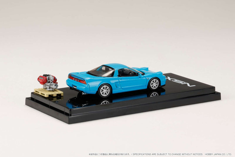 Hobby Japan 1:64 Honda NSX Coupe with Engine Display Model in Phoenix Blue