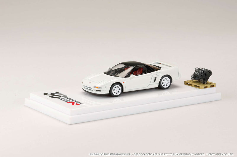 Hobby Japan 1:64 Honda NSX (NA1) Type R 1994 with Engine Display Model / Type R 30th Anniversary in Championship White