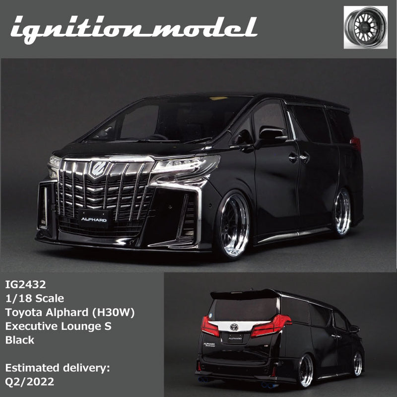 Ignition Model 1:18 Toyota Alphard (H30W) Executive Lounge S in Black